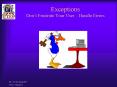 Exceptions Don PowerPoint PPT Presentation