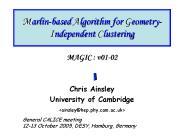 Marlinbased Algorithm for GeometryIndependent Clustering