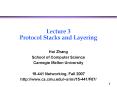 Lecture 3 Protocol Stacks and Layering PowerPoint PPT Presentation