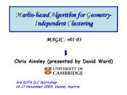 Marlinbased Algorithm for GeometryIndependent Clustering