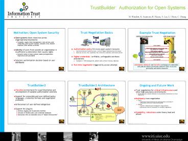 TrustBuilder: Authorization for Open Systems