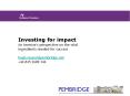 Investing for impact An investor's perspective on the vital ingredients needed for success hugh.mason@pembridge.net  44 845 2600 344 PowerPoint PPT Presentation