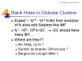 Black Holes in Globular Clusters PowerPoint PPT Presentation