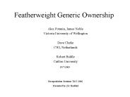 Featherweight Generic Ownership