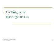 Getting your message across