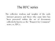 The RFC series
