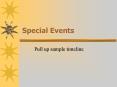 Special Events PowerPoint PPT Presentation