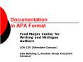 Documentation in APA Format PowerPoint PPT Presentation