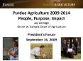 Purdue Agriculture 20092014 People, Purpose, Impact Jay Akridge Glenn W' Sample Dean of Agriculture PowerPoint PPT Presentation