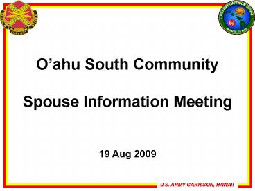 Oahu South Community