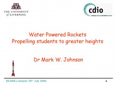 Water Powered Rockets