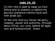 Jude 24, 25