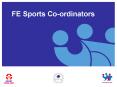 FE Sports Coordinators PowerPoint PPT Presentation