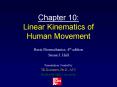 Chapter 10: Linear Kinematics of Human Movement PowerPoint PPT Presentation