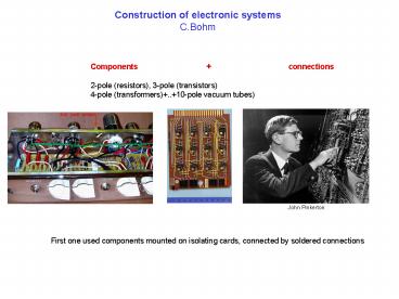 Construction of electronic systems