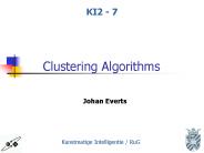 Clustering Algorithms