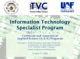 Information Technology Specialist Program PowerPoint PPT Presentation