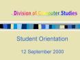 Student Orientation PowerPoint PPT Presentation