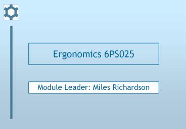 Ergonomics 6PS025