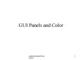 GUI Panels and Color PowerPoint PPT Presentation