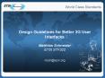 Design Guidelines for Better 3G User Interfaces Matthias Schneider ETSI STF322 mschacm'org PowerPoint PPT Presentation