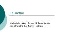 IR Control PowerPoint PPT Presentation