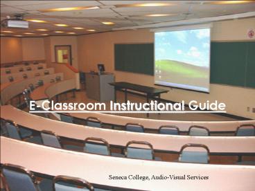 EClassroom Instructional Guide