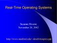 Real-Time Operating Systems PowerPoint PPT Presentation