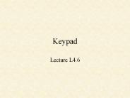 Keypad