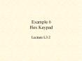 Example 6 Hex Keypad PowerPoint PPT Presentation