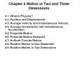 Chapter 4 Motion in Two and Three Dimensions PowerPoint PPT Presentation
