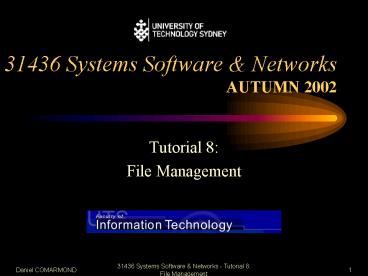 31436 Systems Software