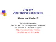 CPE 619 Other Regression Models