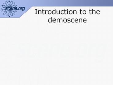 Introduction to the demoscene