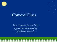 Context Clues
