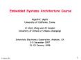 Embedded Systems Architecture Course PowerPoint PPT Presentation