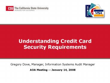 Understanding Credit Card Security Requirements