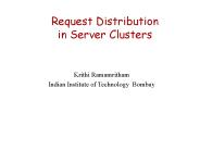 Request Distribution in Server Clusters