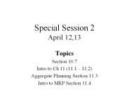 Special Session 2 April 12,13