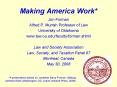 Making America Work* PowerPoint PPT Presentation