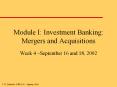 Module%20I:%20Investment%20Banking:%20Mergers%20and%20Acquisitions PowerPoint PPT Presentation