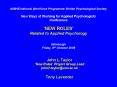 NIMHE National Workforce Programme British Psychological Society New Ways of Working for Applied Psy PowerPoint PPT Presentation