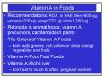 Vitamin A in Foods PowerPoint PPT Presentation