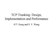 TCP Trunking: Design, Implementation and Performance