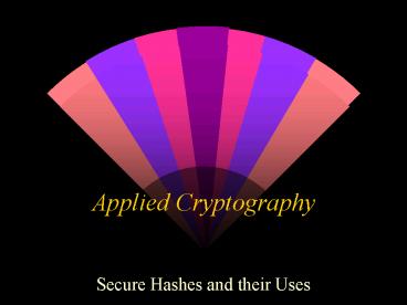 Applied Cryptography
