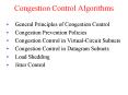 Congestion Control Algorithms PowerPoint PPT Presentation