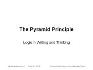 The Pyramid Principle