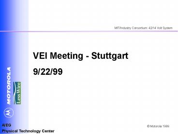 VEI Meeting Stuttgart