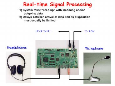 Realtime Signal Processing