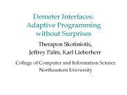 Demeter Interfaces: Adaptive Programming without Surprises